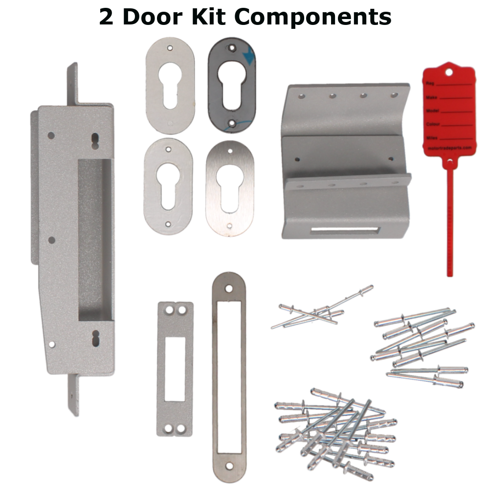 ARMAPLATE Van Hook Lock Cargo Area Kit To Suit Ford Custom From 2012 Onwards