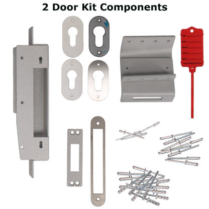 ARMAPLATE Van Hook Lock Cargo Area Kit To Suit Ford Custom From 2012 Onwards