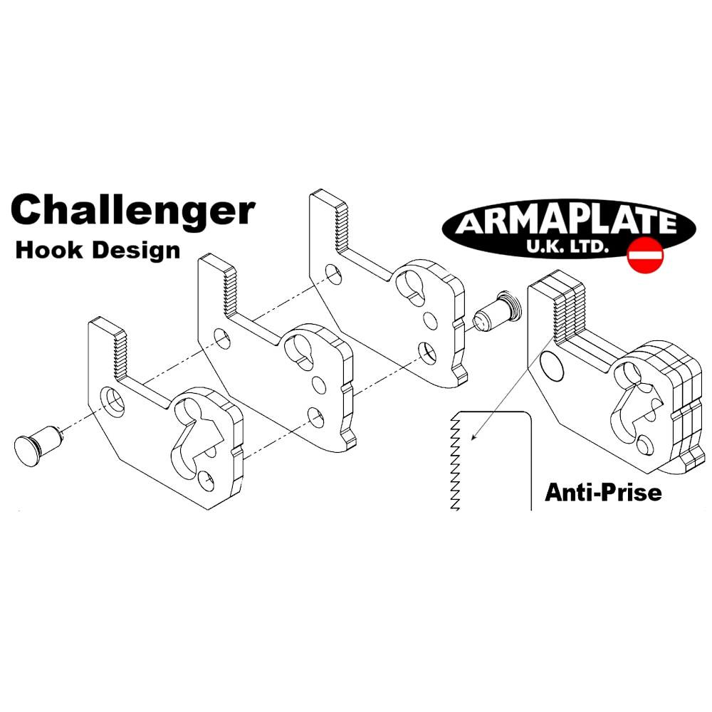 ARMAPLATE Van Hook Lock Cargo Area Kit To Suit Ford Transit From 2014 Onwards