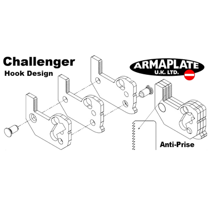 ARMAPLATE Van Hook Lock Cargo Area Kit To Suit Ford Transit From 2014 Onwards