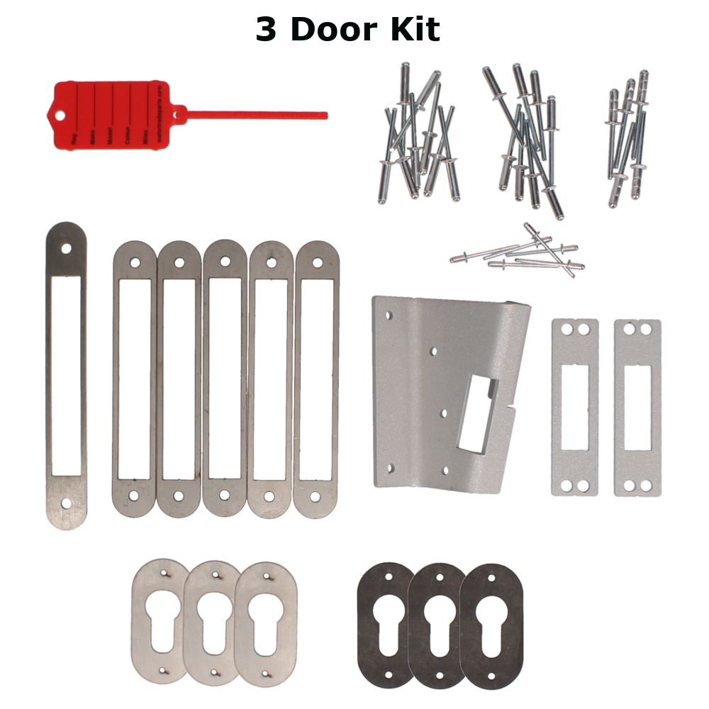 ARMAPLATE Van Hook Lock Cargo Area Kit To Suit Berlingo, Partner, Combo & ProAce City from 2019 Onwards