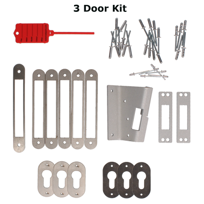 ARMAPLATE Van Hook Lock Cargo Area Kit To Suit Berlingo, Partner, Combo & ProAce City from 2019 Onwards