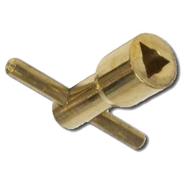 ASEC Brass Meter Box Key EA08LDB - Satin Brass