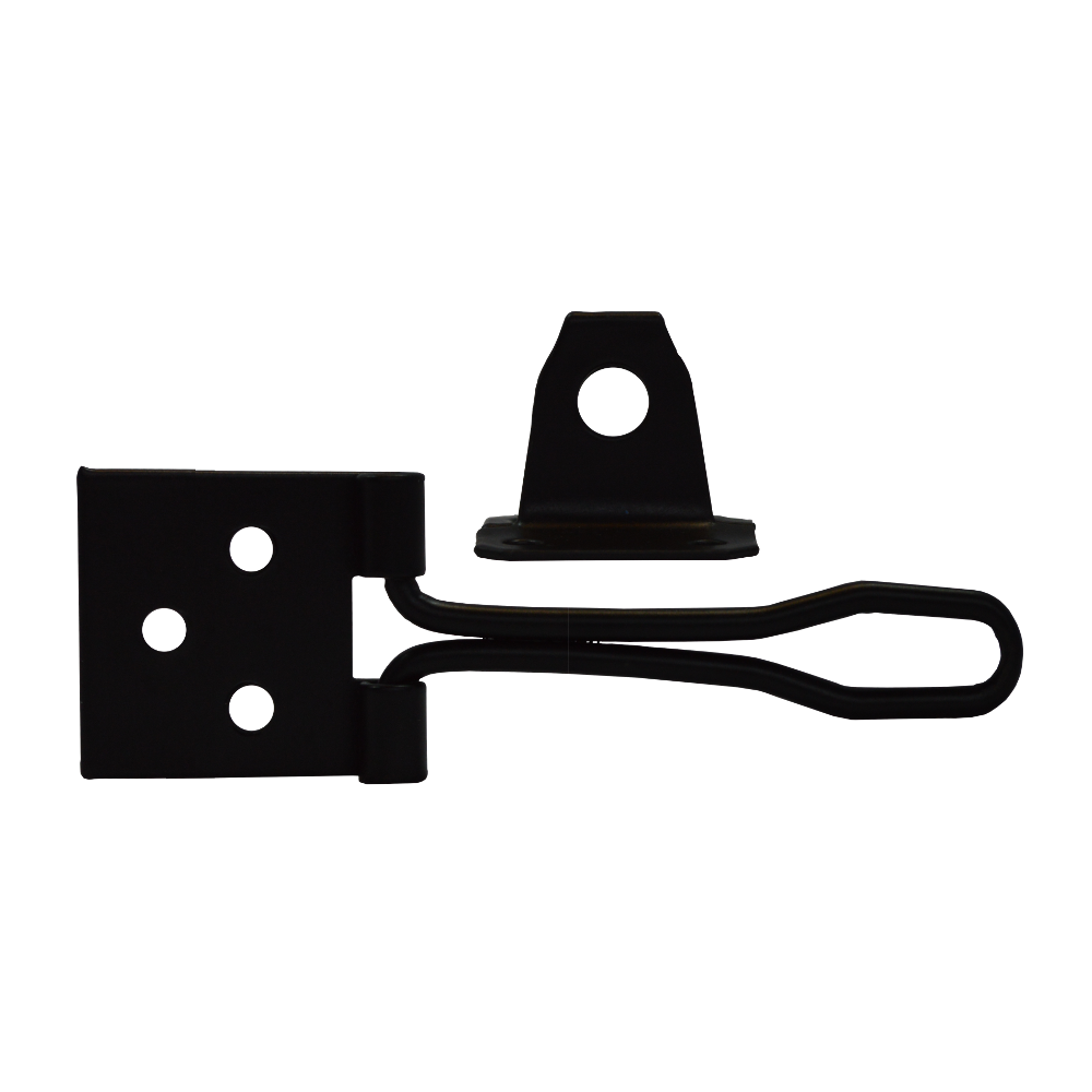 ASEC Wire Hasp & Staple 75mm - Black