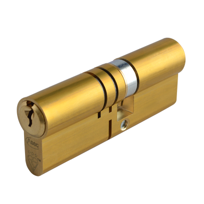 ASEC Kite Elite 3 Star Snap Resistant Double Euro Cylinder 85mm 50Ext/35 45/10/30 Keyed To Differ Pro - Satin Brass