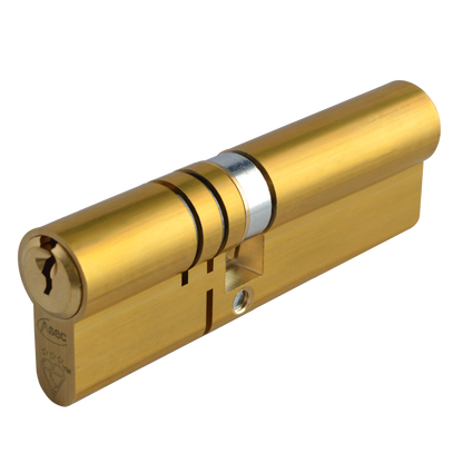 ASEC Kite Elite 3 Star Snap Resistant Double Euro Cylinder 95mm 40Ext/55 35/10/50 Keyed To Differ Pro - Satin Brass