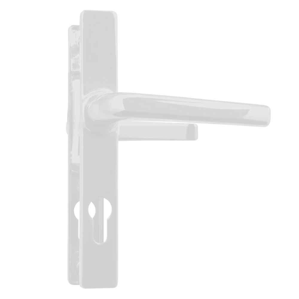 ASEC 70 Lever/Lever Door Furniture To Suit Ferco - 205mm Backplate White