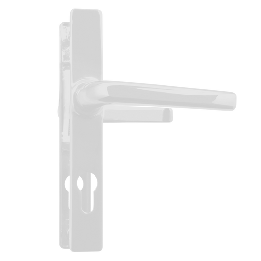 ASEC 70 Lever/Lever Door Furniture To Suit Ferco - 205mm Backplate White