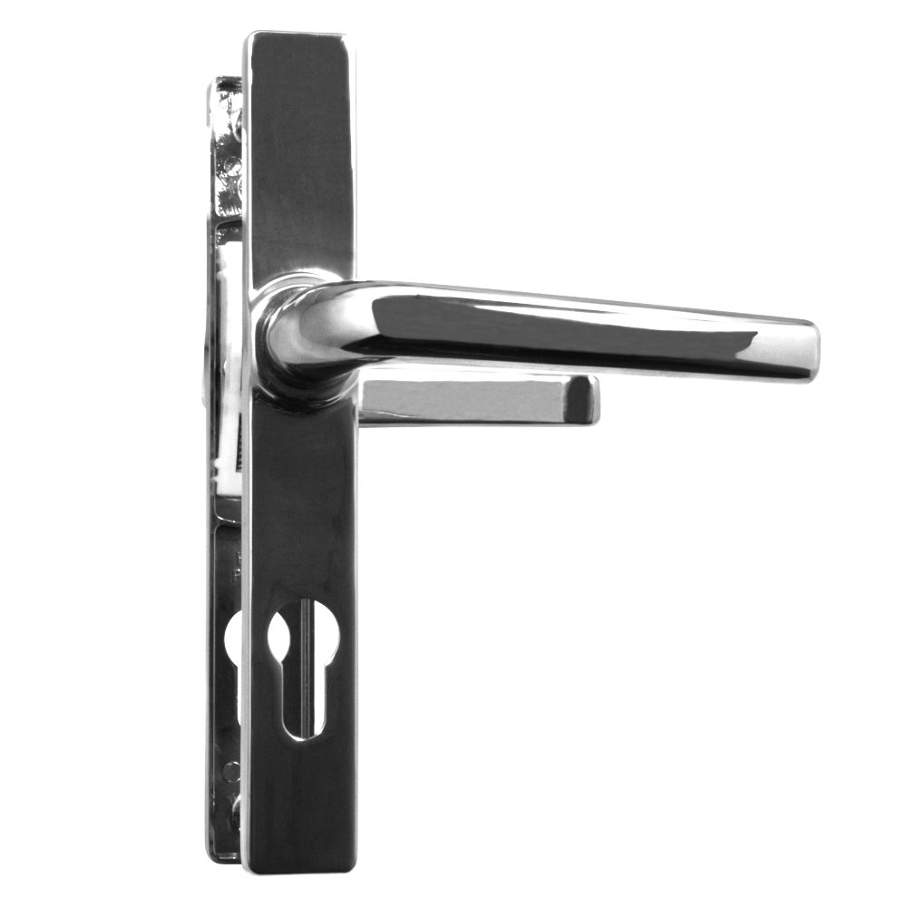 ASEC 70 Lever/Lever Door Furniture To Suit Ferco - 205mm Backplate Chrome Plated