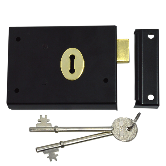 ASEC 1 Lever Double Handed Rim Deadlock - 100mm Black