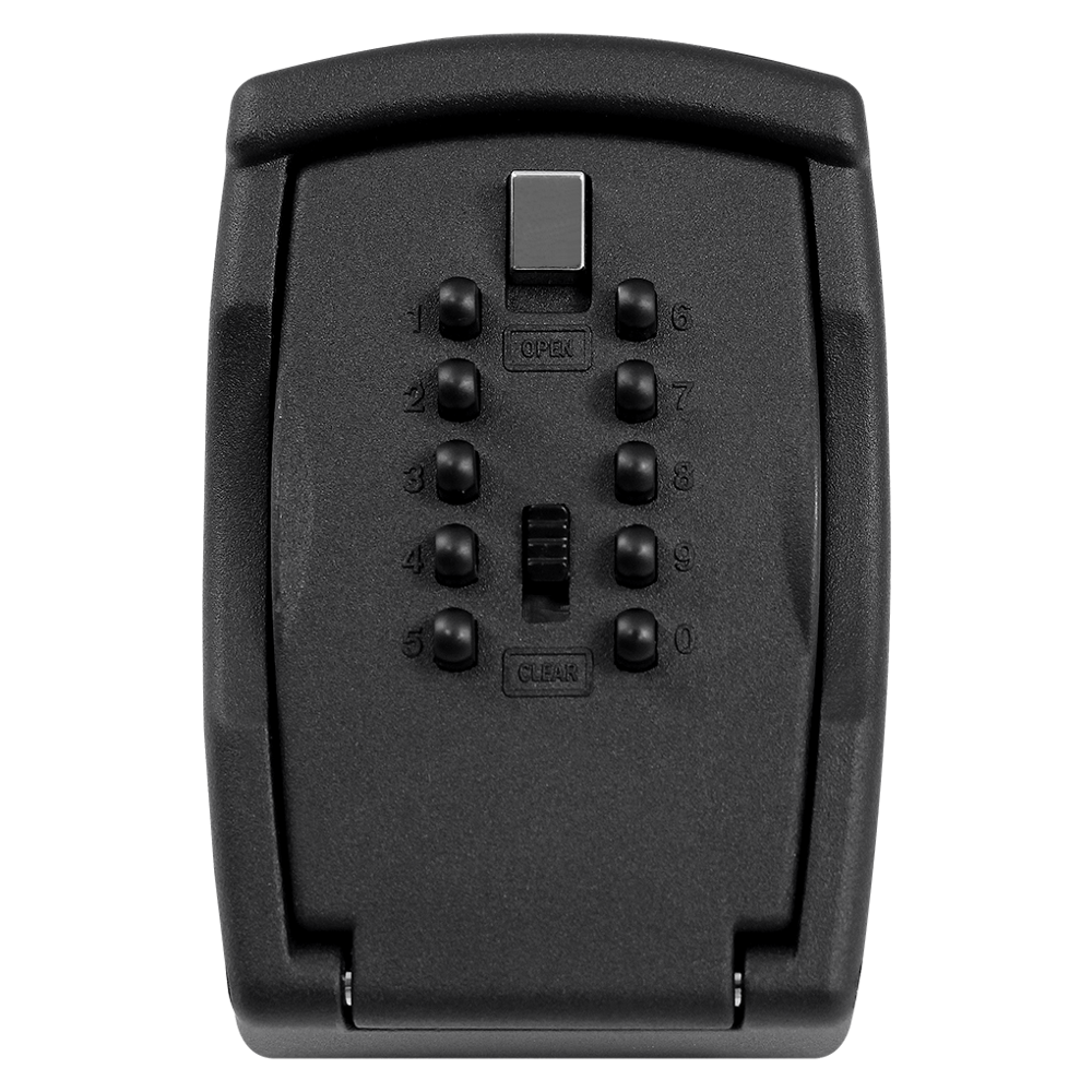 ASEC 12 Key Safe - No Cover 12 Key Safe - Black