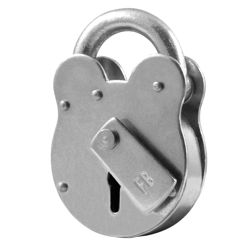 ASEC FB1 2 Lever Old English Padlock FB1 - Zinc Plated