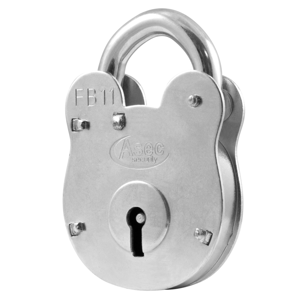 ASEC FB11 4 Lever Old English Padlock FB11 - Zinc Plated