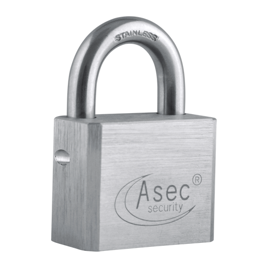 ASEC Open Shackle Padlock Without Cylinder Open Shackle - Silver