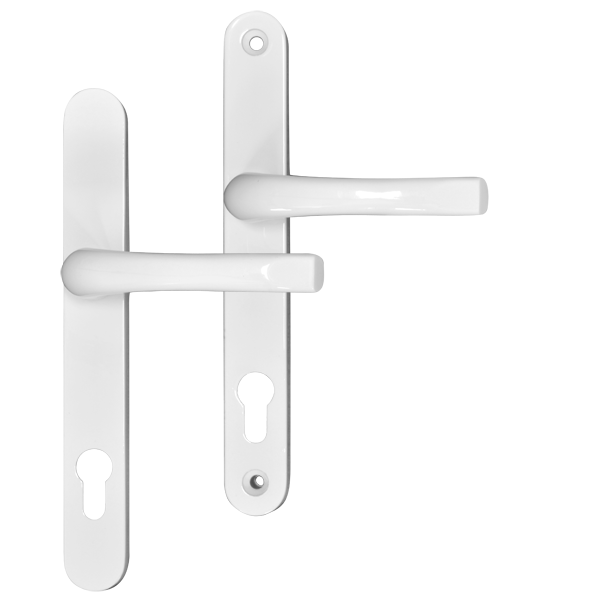 ASEC Lever UPVC Furniture To Suit Roto - 230mm Backplate White