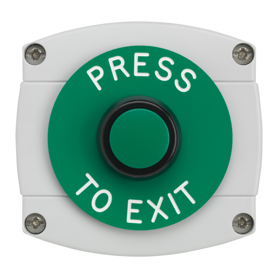 ASEC Surface Mounted Button Press To Exit - Grey