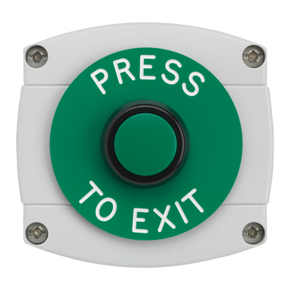 ASEC Surface Mounted Button Press To Exit - Grey