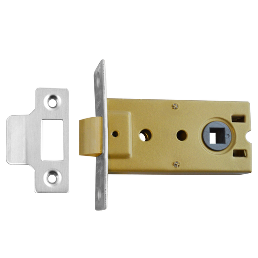 ASEC Flat Pattern Mortice Latch 76mm Pro Discontinued mnf - Nickel Plated