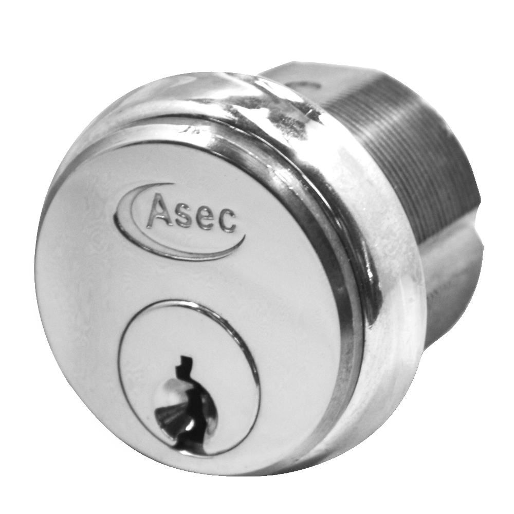 ASEC 5-Pin Screw-In Cylinder Keyed Alike Single Pro - Satin Chrome