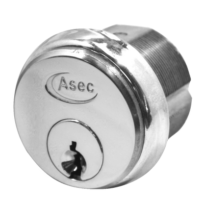 ASEC 5-Pin Screw-In Cylinder Keyed Alike Single Pro - Satin Chrome