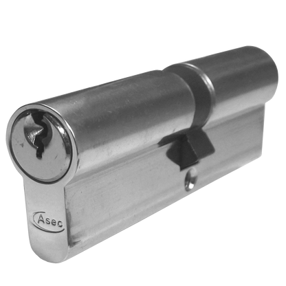 ASEC 6-Pin Euro Double Cylinder 70mm 35/35 30/10/30 Keyed To Differ Pro - Nickel Plated