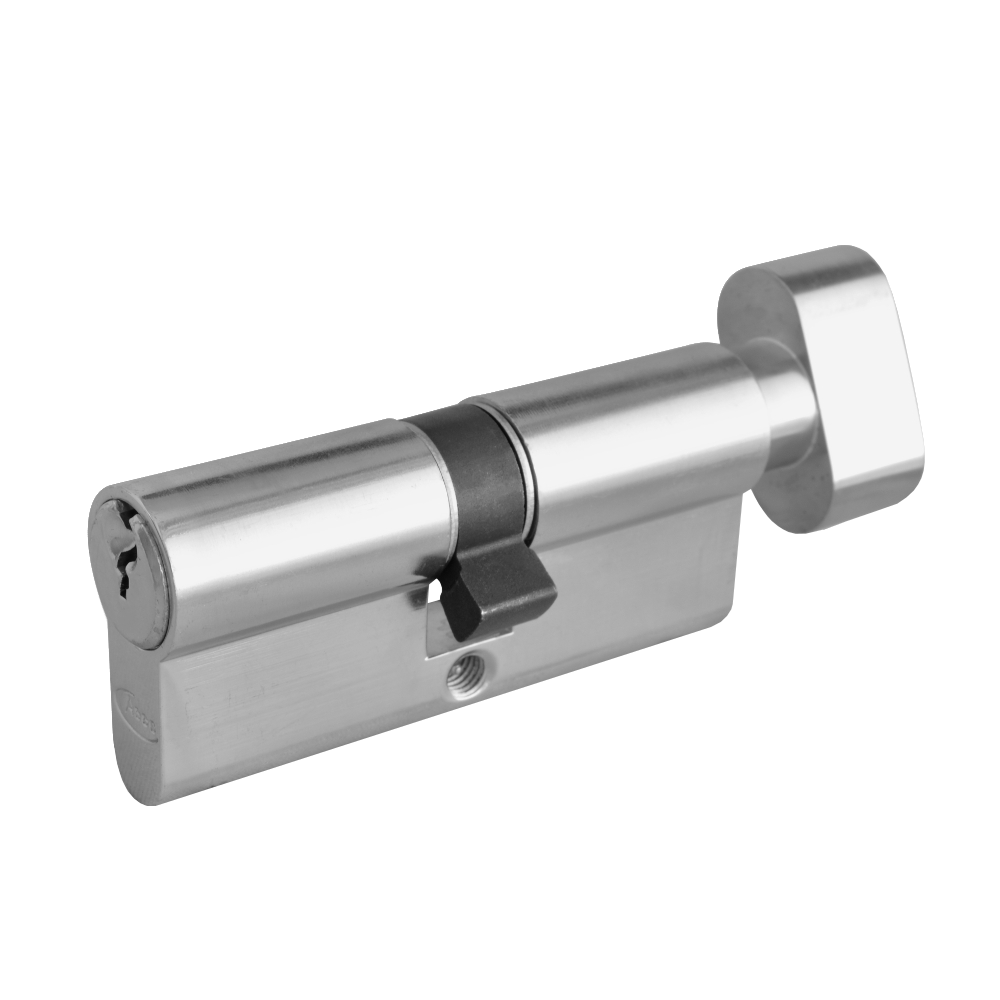 ASEC 6-Pin Euro Key & Turn Cylinder 70mm 35/T35 30/10/T30 Keyed To Differ Pro - Nickel Plated