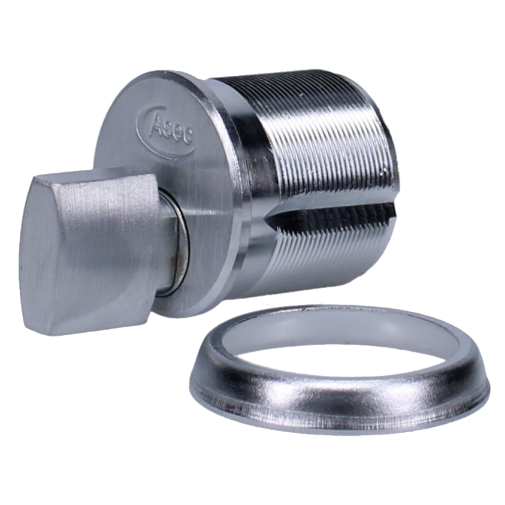 ASEC Thumbturn Screw-In Cylinder Thumbturn Pro - Satin Chrome