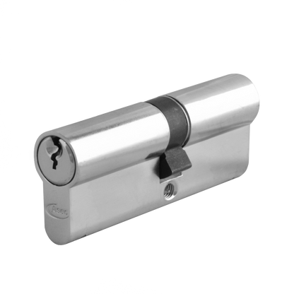 ASEC 5-Pin Euro Double Cylinder 60mm 30/30 25/10/25 Keyed To Differ Pro - Nickel Plated