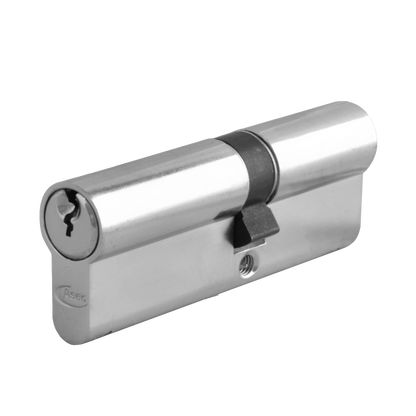 ASEC 5-Pin Euro Double Cylinder 80mm 30/50 25/10/45 Keyed To Differ Pro - Nickel Plated