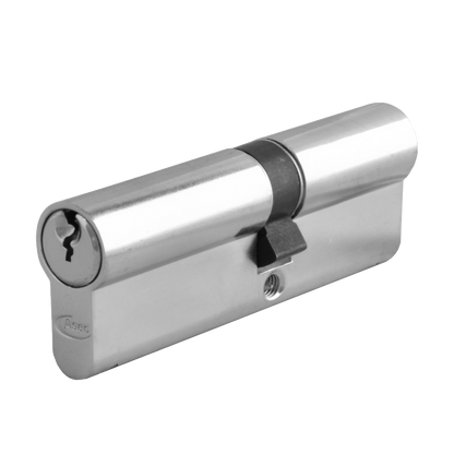 ASEC 5-Pin Euro Double Cylinder 90mm 40/50 35/10/45 Keyed To Differ Pro - Nickel Plated