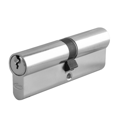 ASEC 5-Pin Euro Double Cylinder 90mm 45/45 40/10/40 Keyed To Differ Pro - Nickel Plated