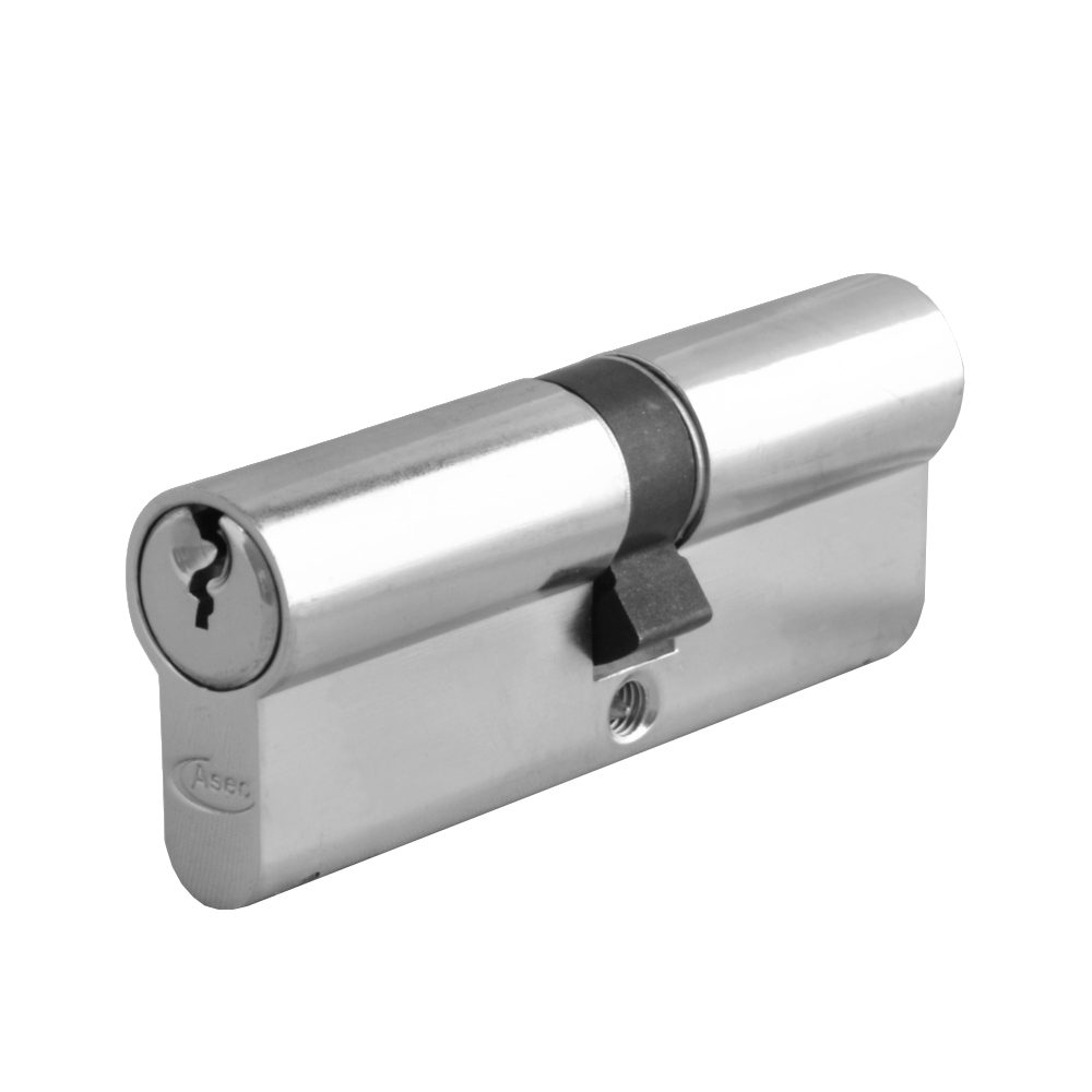 ASEC 5-Pin Euro Double Cylinder 95mm 40/55 35/10/50 Keyed To Differ Pro - Nickel Plated