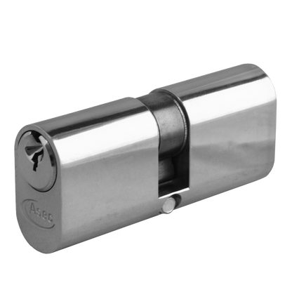 ASEC 5-Pin Oval Double Cylinder 60mm 30/30 25/10/25 Keyed To Differ Pro - Nickel Plated