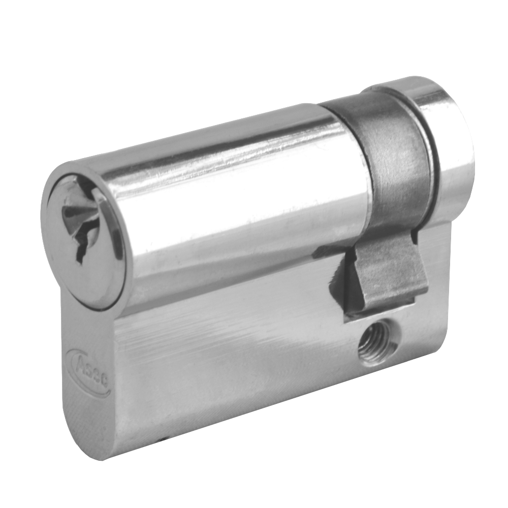 ASEC 5-Pin Euro Half Cylinder 45mm 35/10 Keyed To Differ Pro - Nickel Plated