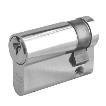 ASEC 5-Pin Euro Half Cylinder 45mm 35/10 Keyed To Differ Pro - Nickel Plated