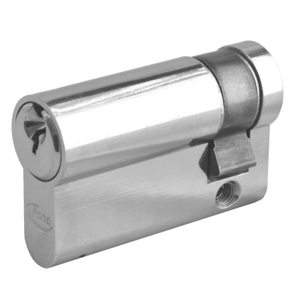 ASEC 5-Pin Euro Half Cylinder 50mm 40/10 Keyed To Differ Pro - Nickel Plated