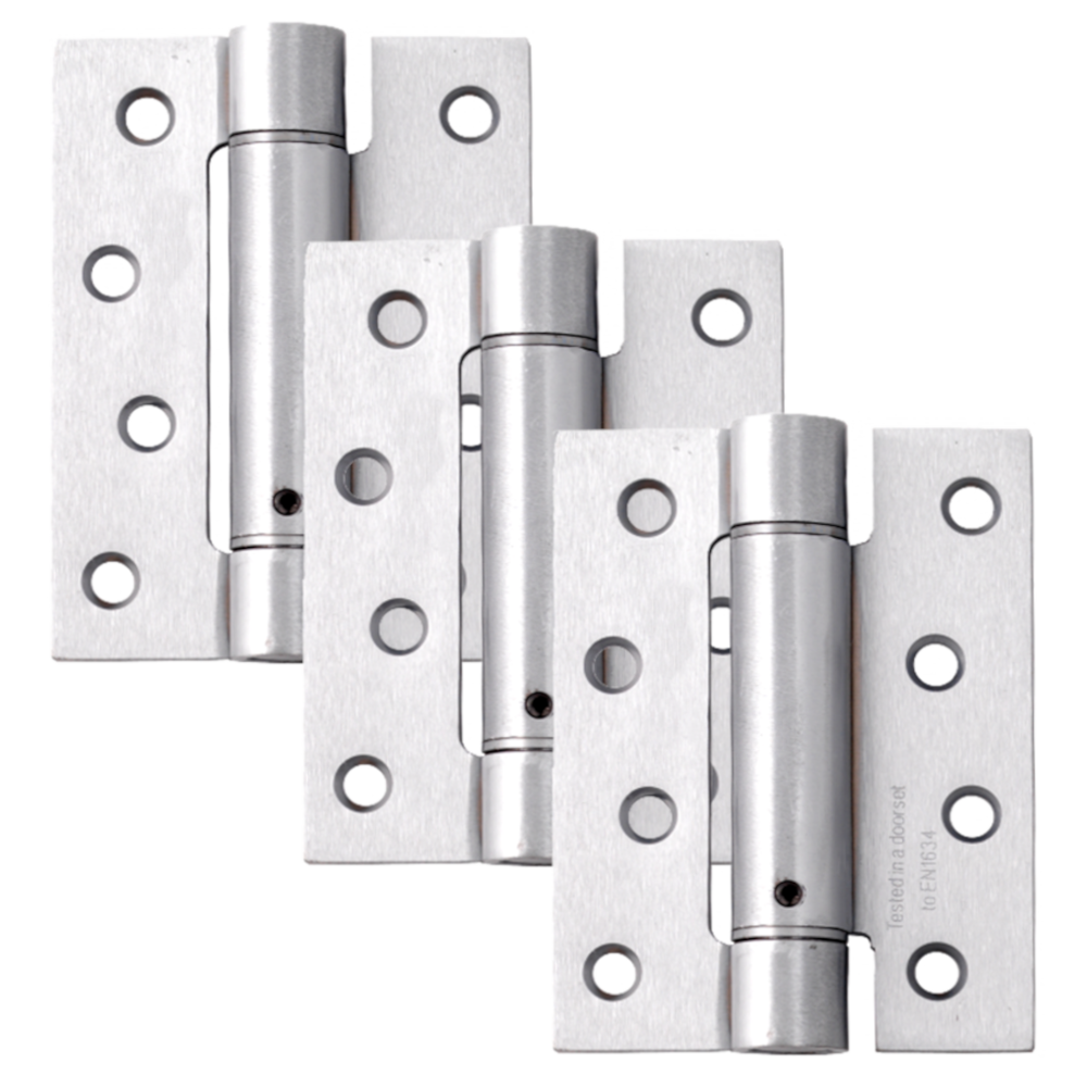 ASEC Spring Hinge 1.5 Pair - Satin Chrome