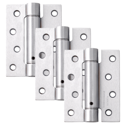 ASEC Spring Hinge 1.5 Pair - Satin Chrome