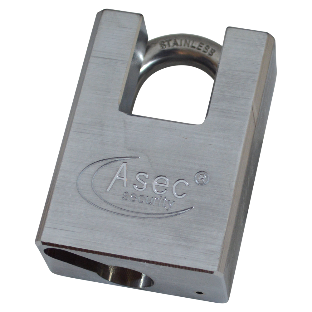 ASEC Closed Shackle Padlock Without Cylinder Closed Shackle - Silver