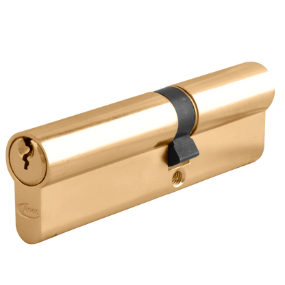 ASEC 6-Pin Euro Double Cylinder 120mm 75/45 70/10/40 Keyed To Differ - Polished Brass