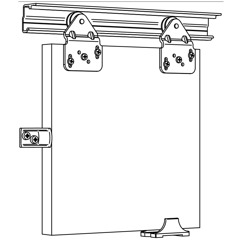 ASEC Sliding Wardrobe Single Gear Up to 1800mm