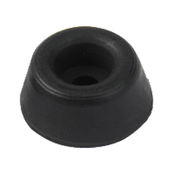 ASEC Cubicle Rubber Door Stopper 8mm Open In Doors - Black