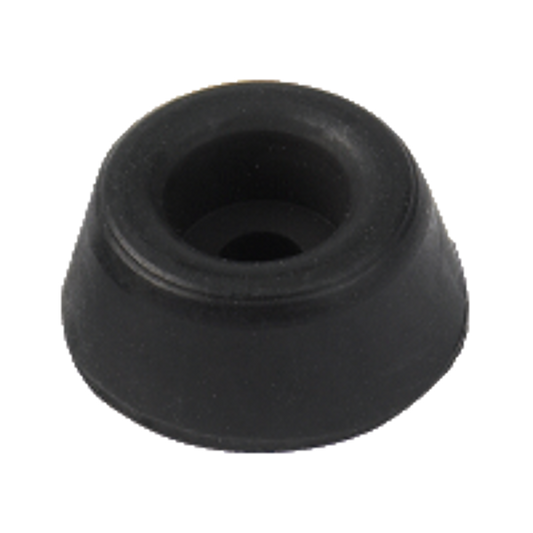 ASEC Cubicle Rubber Door Stopper 8mm Open In Doors - Black