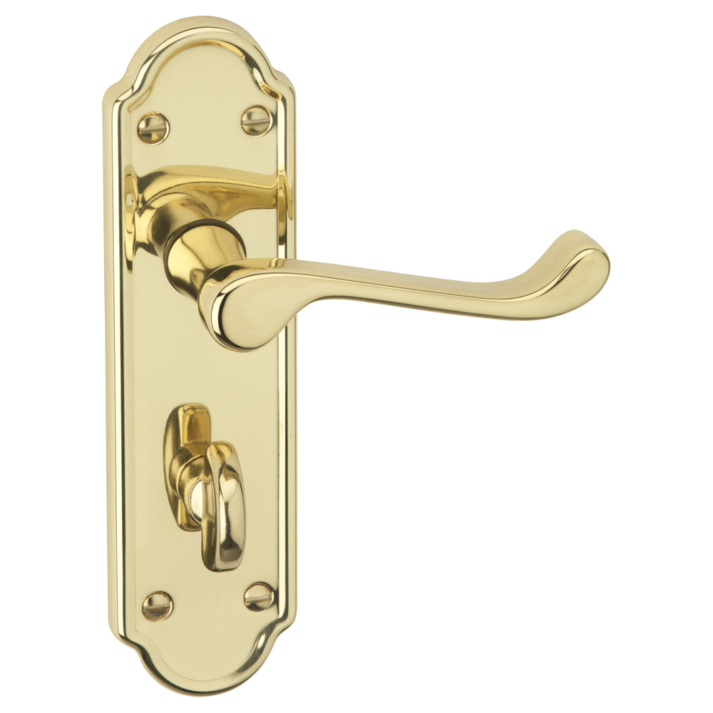 ASEC URBAN San Francisco Bathroom Lever on Plate Door Furniture Pro - Polished Brass