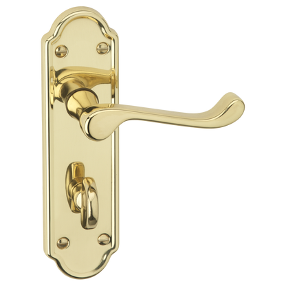 ASEC URBAN San Francisco Bathroom Lever on Plate Door Furniture Pro - Polished Brass