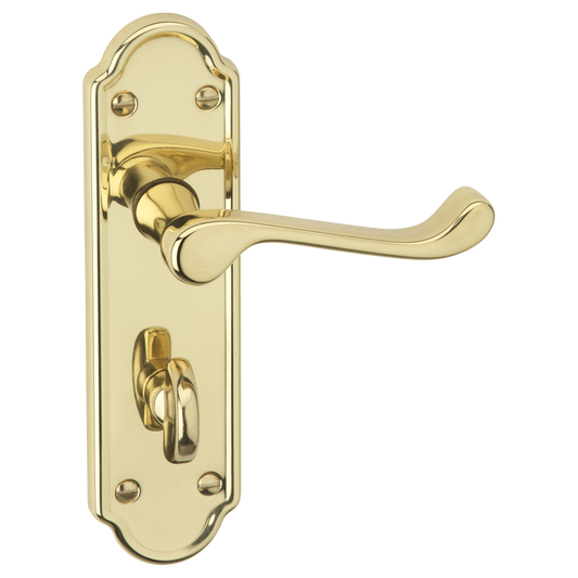 ASEC URBAN San Francisco Bathroom Lever on Plate Door Furniture Pro - Polished Brass