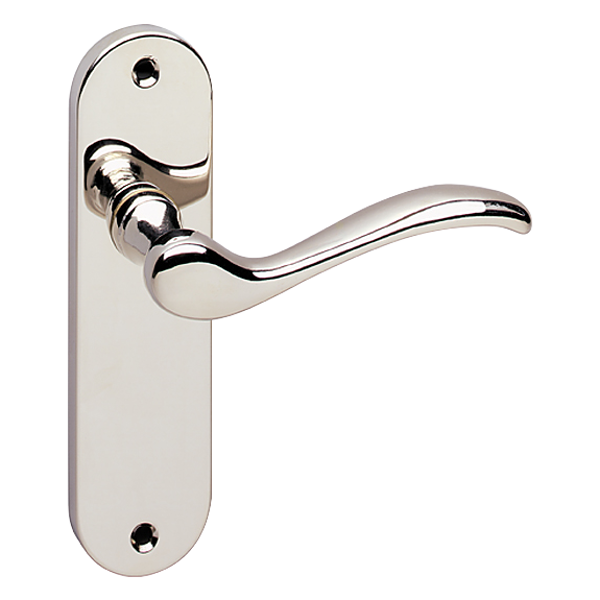 ASEC URBAN Washington Lever on Plate Latch Door Furniture Pro - Polished Nickel