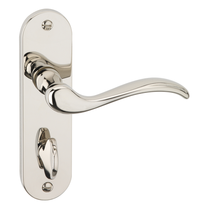 ASEC URBAN Washington Bathroom Lever on Plate Door Furniture Pro - Polished Nickel