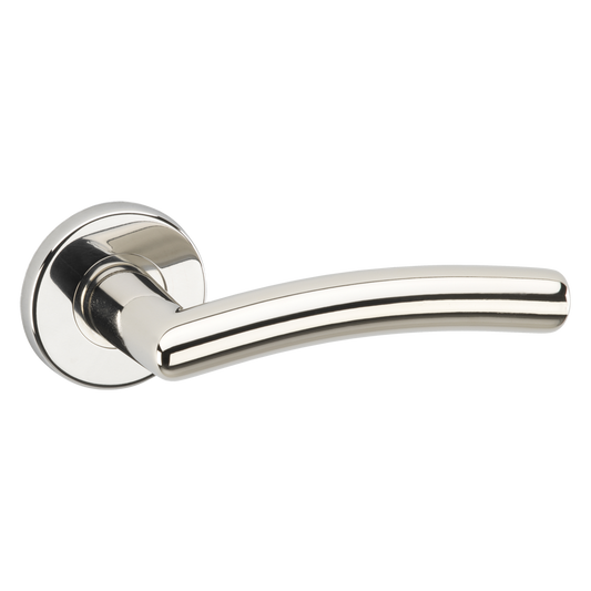 ASEC URBAN Philadelphia Lever on Round Door Furniture Pro - Polished Nickel