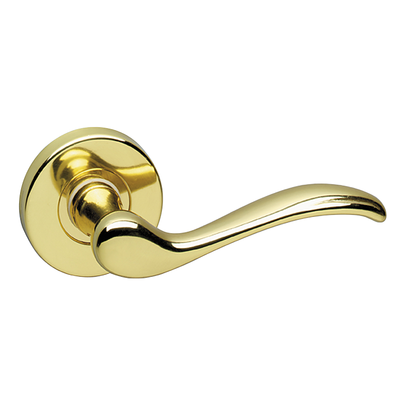 ASEC URBAN Washington Lever on Round Rose Door Furniture Pro - Polished Brass